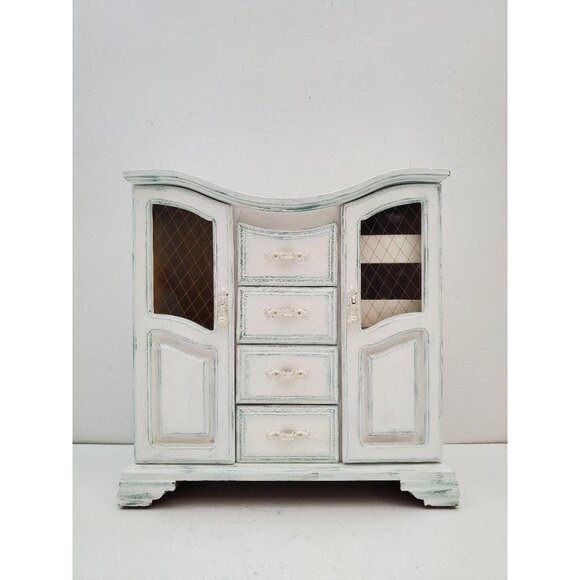Vintage Gunther Mele 1970's wooden jewelry box. Jewellery with drawers . Vintage - Picture 1 of 10